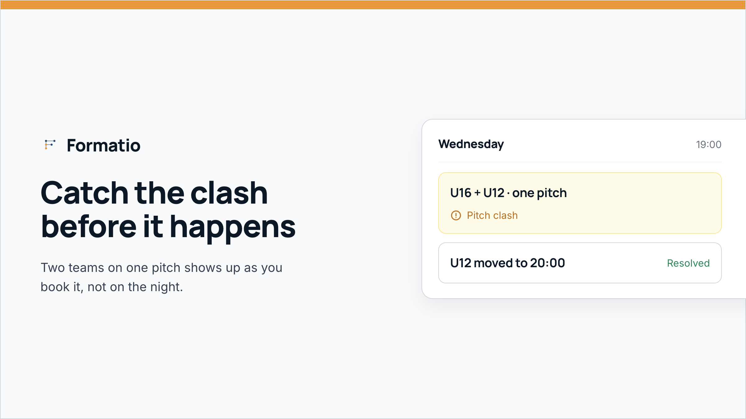 Catch the clash before it happens