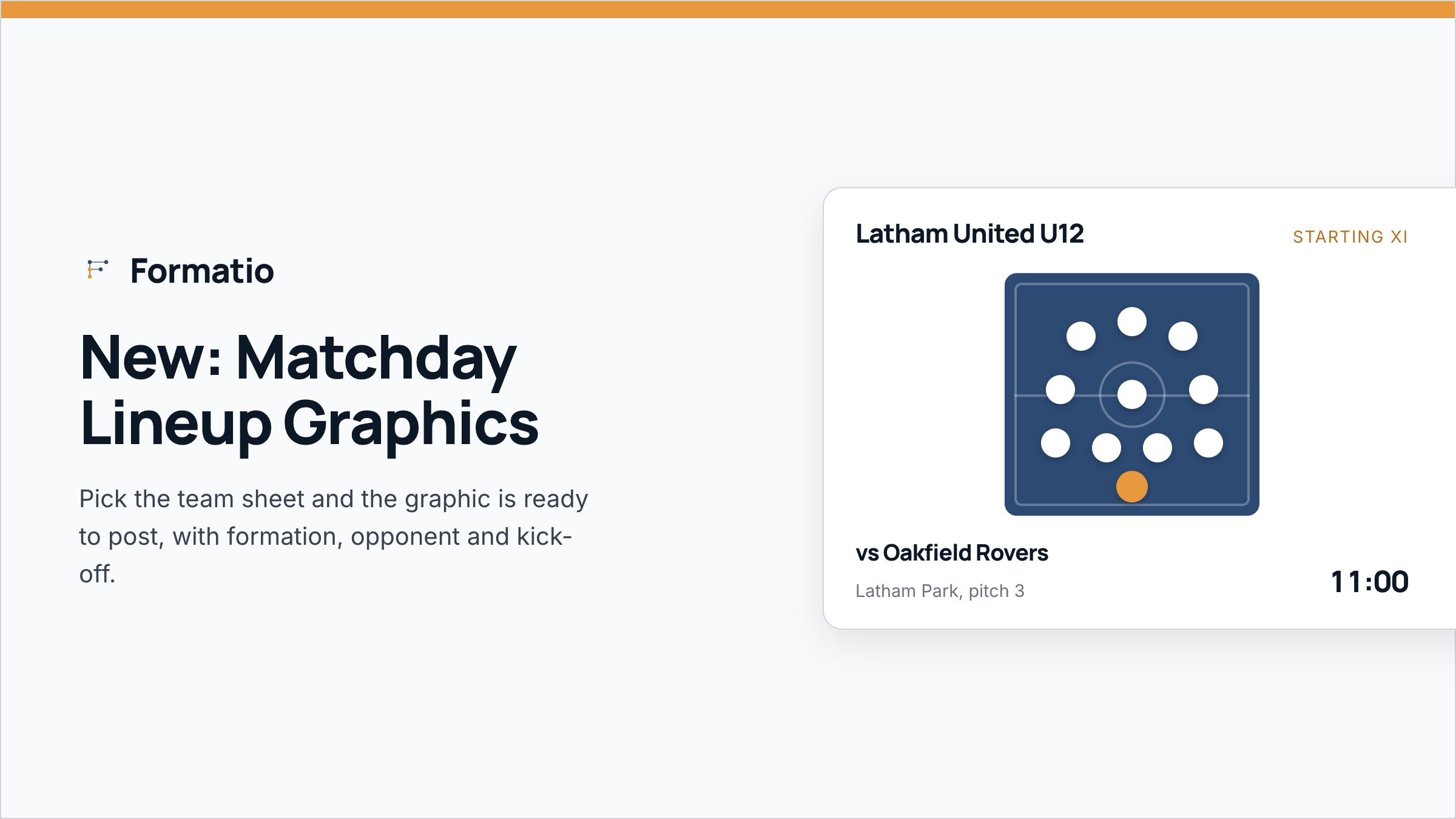 New: shareable lineup graphics for match day